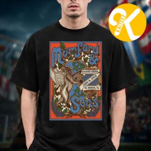 Mumford And Sons Poster Show At Dickies Arena On Ft Worth TX June 8 2026 Unisex T-Shirt
