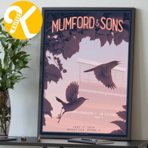 Mumford And Sons Poster Show At Wrigley Field In Chicago IL On June 11 2026 Home Decor Poster Canvas