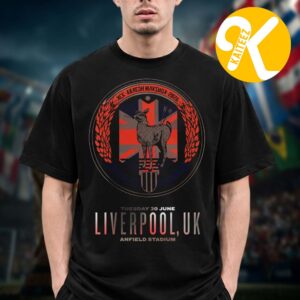 My Chemical Romance Event Tee Liverpool The Black Parade Tour 2026 At Anfield Stadium In Liverpool UK On June 30 2026 Unisex T-Shirt