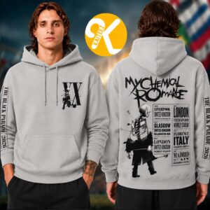 My Chemical Romance Merch The Black Parade Tour 2026 TPB UK EU Tour Grey Unisex Hoodie Shirt