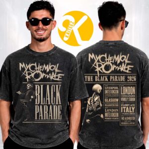 My Chemical Romance Merch The Black Parade Tour 2026 TPB UK EU Tour Vintage Black Unisex T-Shirt