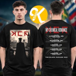 My Chemical Romance Merch The Black Parade Tour 2026 UK Tour Dates Photo Two Sided Unisex T-Shirt