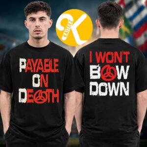 Payable On Death P.O.D Merch World Tour 2026 I Won’t Bow Down Two Sided Unisex T-Shirt