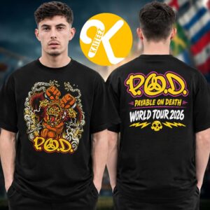 Payable On Death P.O.D Merch World Tour 2026 Sacred Warrior Two Sided Unisex T-Shirt