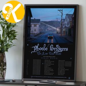 Phoebe Bridgers The Lost Tour 2026 With Special Guest Alex G Tour Dates Home Decor Poster Canvas