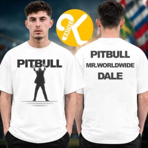 Pitbull Merch I’m Back World Tour 2026 Dale Graphic White Two Sided Unisex T-Shirt