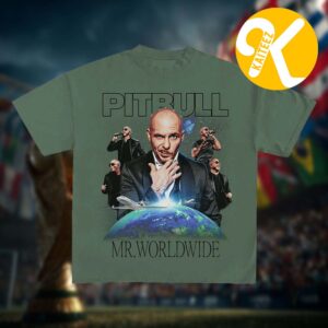 Pitbull Merch I’m Back World Tour 2026 Mr. Worldwide Graphic Green Unisex T-Shirt