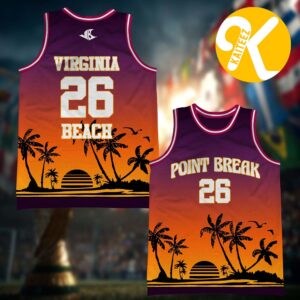 Point Break Music Festival 2026 Merch Sunset Basketball Jersey