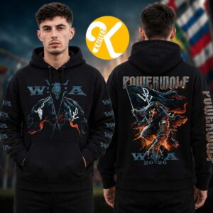 Powerwolf x Wacken 2026 Music Festival Merch In Wacken DE On July 29 August 1 2026 Event Unisex Hoodie