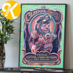 Primus The Claypool Gold Tour 2026 At Kemba Live Outdoor In Columbus OH On June 6 2026 Home Decor Poster Canvas