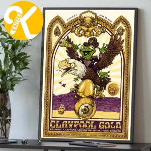 Primus The Claypool Gold Tour 2026 Night 2 At Dillon Amphitheater In Dillon Colorado On June 28 2026 Home Decor Poster Canvas