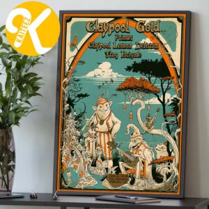 Primus The Claypool Gold Tour 2026 Poster Limited Edition At The Caverns In Pelham TN On June 5 2026 Home Decor Poster Canvas