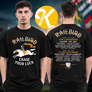 Railbird Festival 2026 Merch Racehorse Lineup Two Sided Unisex T-Shirt