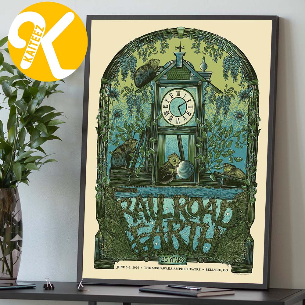 Railroad Earth Poster At The Mishawaka Amphitheatre In Bellvue CO On June 5 6 2026 Home Decor Poster Canvas Railroad Earth Poster At The Mishawaka Amphitheatre In Bellvue CO On June 5 6 2026 Home Decor Poster Canvas