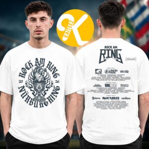 Rock Am Ring Festival 2026 Merch In Nurburgring On June 5-7 2026 Chalice Line Up Two Sided Unisex T-Shirt