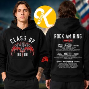 Rock Am Ring Festival 2026 Merch In Nurburgring On June 5-7 2026 Class Of 26 Line Up Two Sided Unisex Hoodie Shirt
