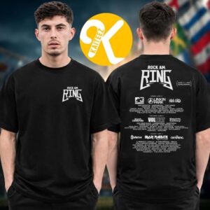 Rock Am Ring Festival 2026 Merch In Nurburgring On June 5-7 2026 Classic Logo Line Up Two Sided Unisex T-Shirt