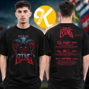 Rock Am Ring Festival 2026 Merch In Nurburgring On June 5-7 2026 Dark Demon Line Up Two Sided Unisex T-Shirt