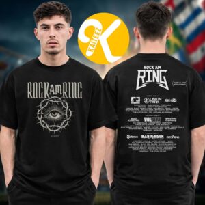 Rock Am Ring Festival 2026 Merch In Nurburgring On June 5-7 2026 Eye Line Up Two Sided Unisex T-Shirt