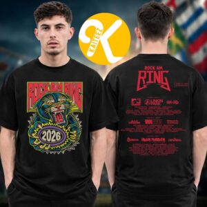 Rock Am Ring Festival 2026 Merch In Nurburgring On June 5-7 2026 Florian Schommer Line Up Two Sided Unisex T-Shirt