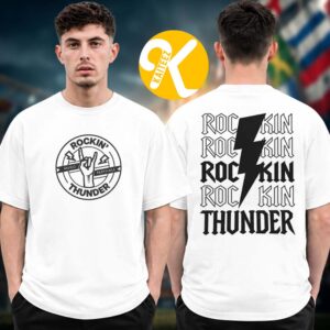 Rockin Thunder Festival 2026 x 22Fresh Rock Thunder Black Logo Two Sided Unisex T-Shirt