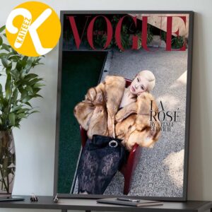 Rose BLACKPINK x Vogue Korean Poster Magazine Cover Home Decor Poster Canvas