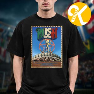 Rush Limited Edition Event Litho At Palacio De Los Deportes In Mexico City On June 18-20 2026 Unisex T-Shirt