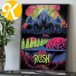 Rush Mexico Event Poster At Palacio De Los Deportes In Mexico City On June 18-20 2026 Home Decor Poster Canvas