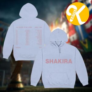Shakira LMYNL World Tour 2026 Merch Blue Hoodie