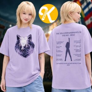 Shakira LMYNL World Tour 2026 Merch Commandments Two Sided Unisex T-Shirt