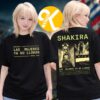 Shakira LMYNL World Tour 2026 Merch Grid Red Two Sided Unisex T-Shirt