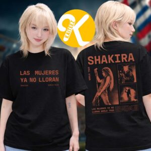 Shakira LMYNL World Tour 2026 Merch Grid Red Two Sided Unisex T-Shirt
