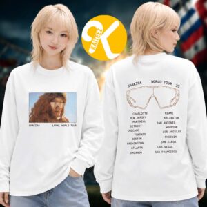Shakira LMYNL World Tour 2026 Merch Sunglasses Long Sleeve Tee