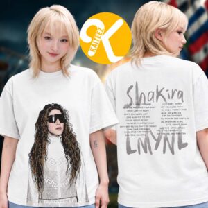 Shakira LMYNL World Tour 2026 Merch Sunglasses Two Sided Unisex T-Shirt
