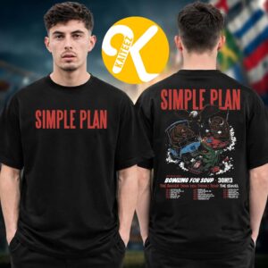 Simple Plan Bigger Than You Think US Tour Dates Two Sided Unisex T-Shirt
