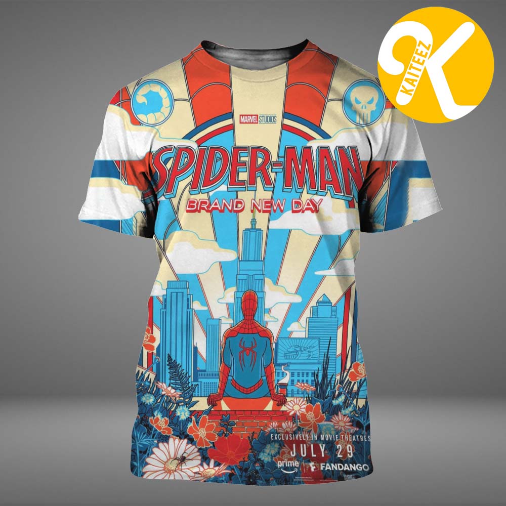 Spider Man Brand New Day New Exclusively Poster In Movie Theatres On July 29 2026 All Over Print Shirt Spider Man Brand New Day New Exclusively Poster In Movie Theatres On July 29 2026 All Over Print Shirt