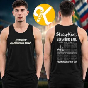 Stray Kids Event Tee Merch At Gov Ball In NYC On June 6 2026 Muscle Unisex Tank Top