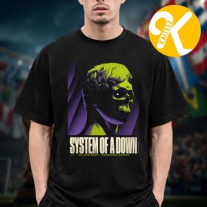 System Of A Down Event Poster Stockholm Sweden On June 29 2026 Unisex T-Shirt