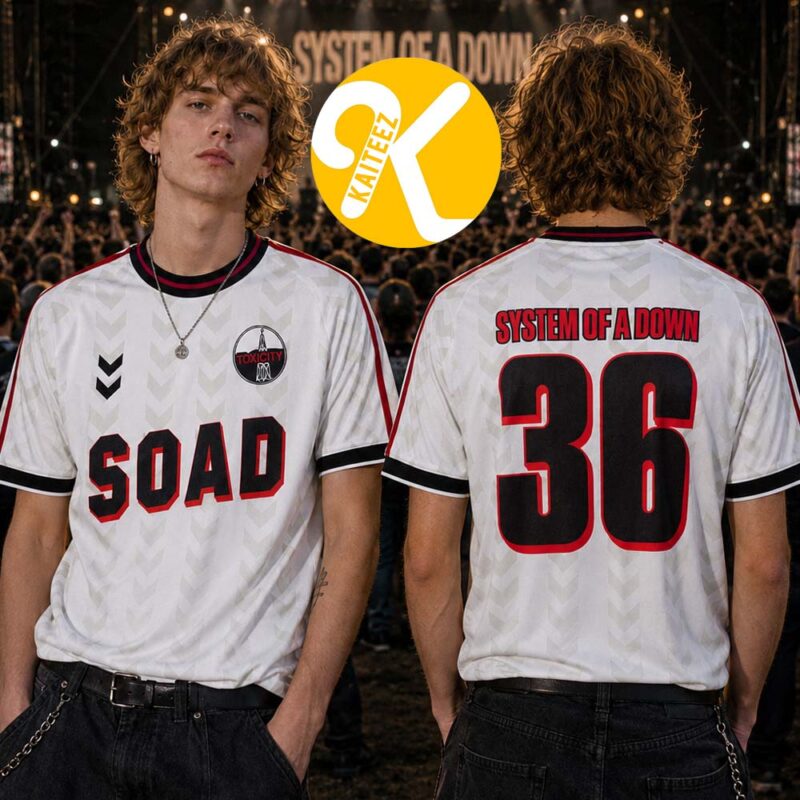 System Of A Down Merch EU And UK Tour 2026 Football Jersey