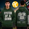 System Of A Down Event Tee Stockholm Sweden On June 29 2026 Indigo Blue Two Sided Unisex T-Shirt