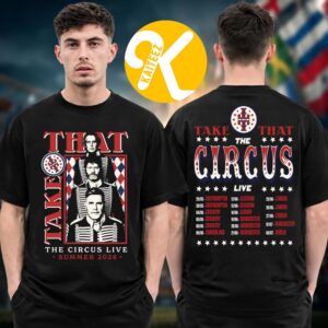 Take That Merch The Circus Live Tour 2026 Photo Dates Two Sided Unisex T-Shirt