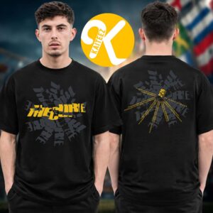 The Cure Merch Summer Festival 2026 Tour Dateback Yellow Two Sided Unisex T-Shirt