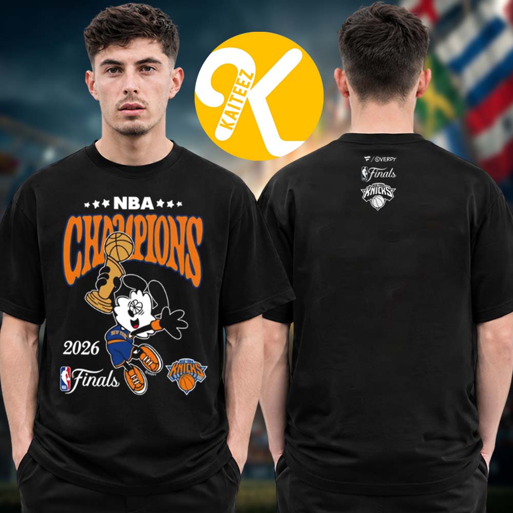 The New York Knicks x Verdy Limited Edition 2026 NBA Championship Black Unisex T-Shirt The New York Knicks x Verdy Limited Edition 2026 NBA Championship Black Unisex T-Shirt