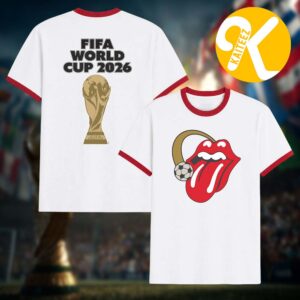 The Rolling Stones x FIFA World Cup 2026 Halo Lick Ringer Unisex T-Shirt