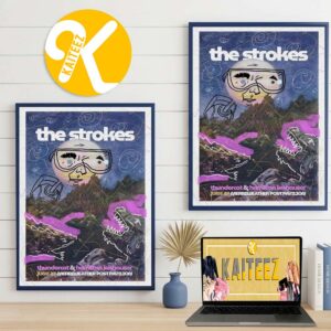 The Strokes Columbia MD Poster At Merriweather Post Pavilion On June 27 2026 Home Decor Poster Canvas