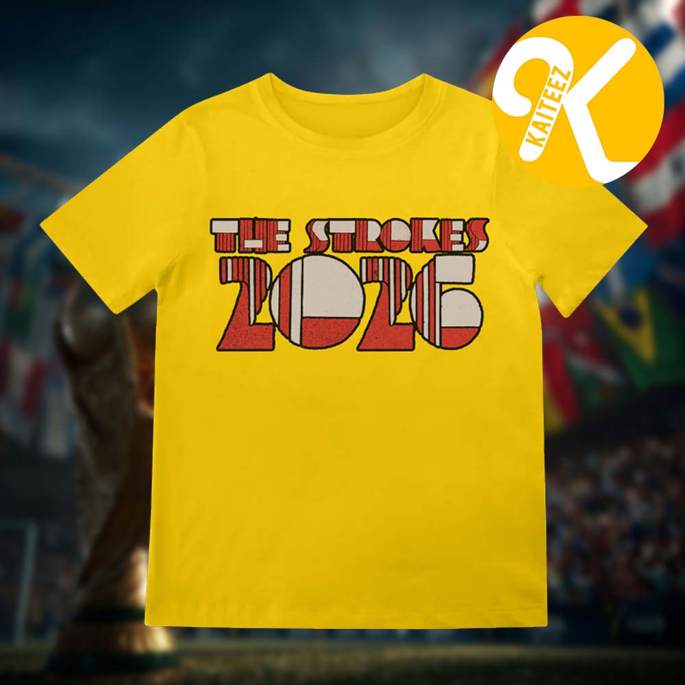 The Strokes Merch Reality Awaits Tour 2026 Collection Gold Unisex T-Shirt The Strokes Merch Reality Awaits Tour 2026 Collection Gold Unisex T-Shirt