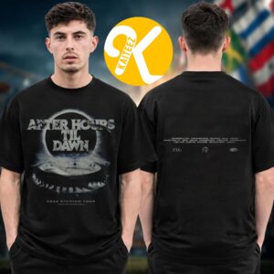 The Weeknd The After Hours Til Dawn Tour UK And EU 2026 Merch Stadium Two Sided Unisex T-Shirt