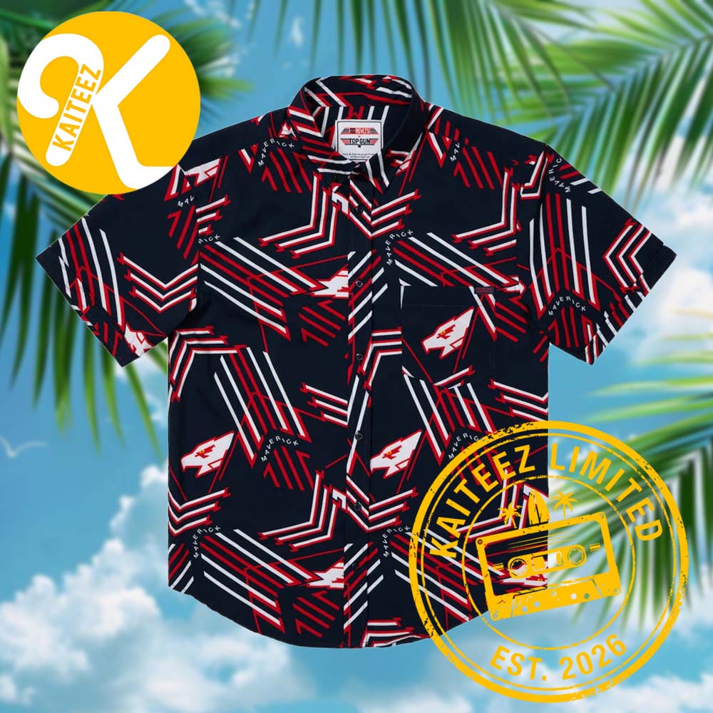 Top Gun 40th Anniversary Maverick’s Mark RSVLTS Collection Summer Hawaiian Shirt Top Gun 40th Anniversary Maverick’s Mark RSVLTS Collection Summer Hawaiian Shirt