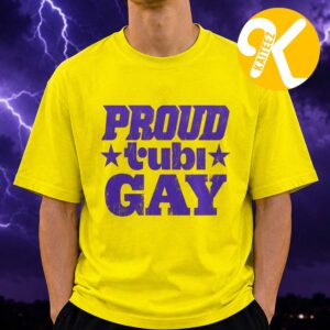 Tubi Pride Merch Pround Tubi Gay Gold Unisex T-Shirt