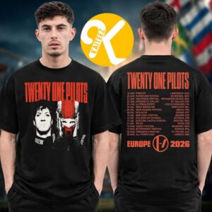 Twenty One Pilots Pinkpop Festival 2026 Merch Europe Tour Dates Two Sided Unisex T-Shirt